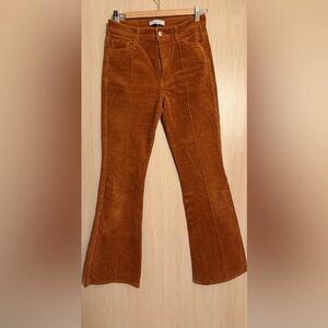 & Other Stories Rust Flare Corduroy Pants